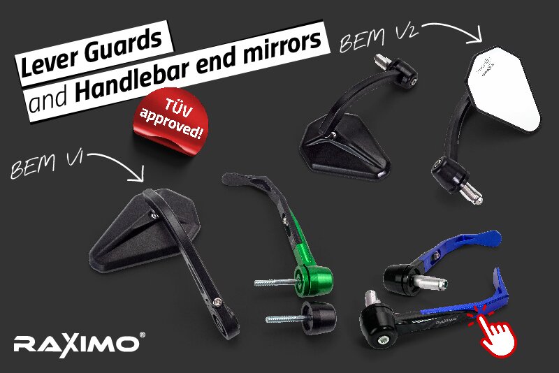 Lever Guards and Handlebar end mirrors
