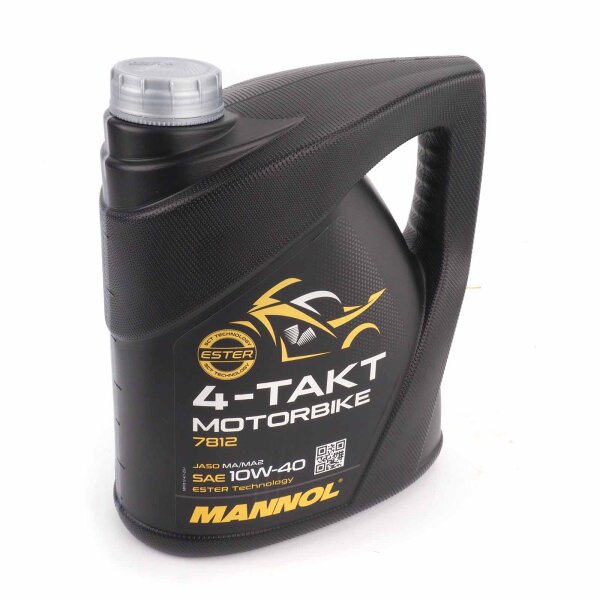 Mannol engine Oil MOTORBIKE SAE 10W-40  ESTER Technology 4L for Kawasaki ER-6F 650 A EX650A 2008