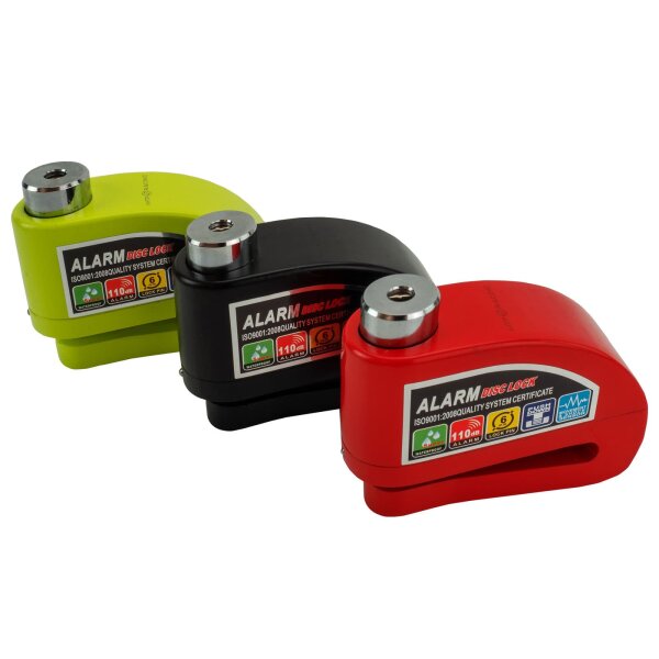 Brake Disc Lock with Alarm and Reminder Cable for Vespa/Piaggio LXV 125 i.e Vie della Moda 2012-2014