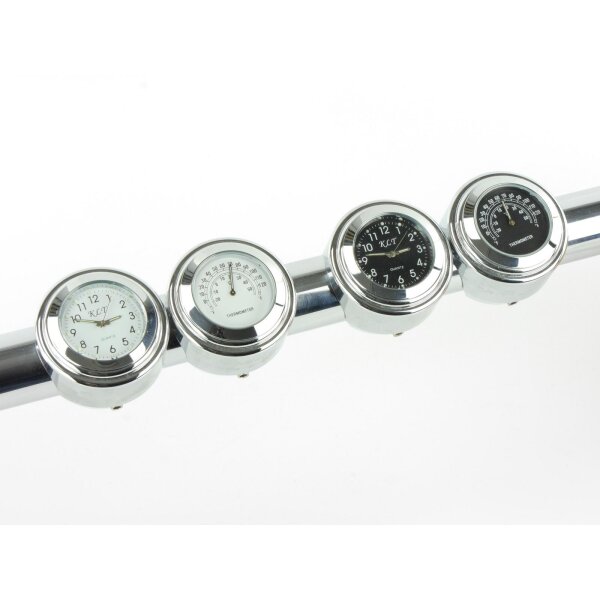 Handlebar Clock and Handlebar Thermometer Kit for Kawasaki ER-6N 650 F ABS ER650E 2013