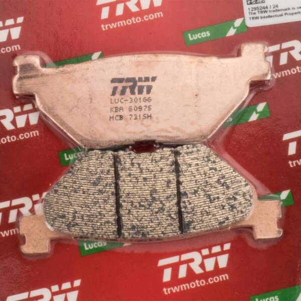 Rear Brake Pads Lucas TRW Sinter MCB731SH for Yamaha TDM 900 RN18 2011