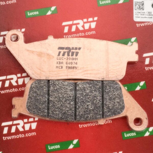 Front Brake Pads Lucas TRW Sinter MCB598SV for Honda CBF 600 NA ABS PC43 2010