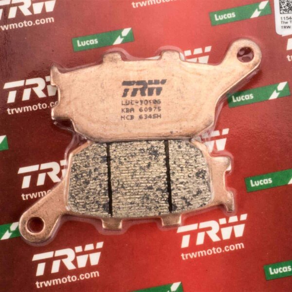 Rear Brake Pads Lucas TRW Sinter MCB634SH for Honda CBF 1000 A ABS SC58 2006