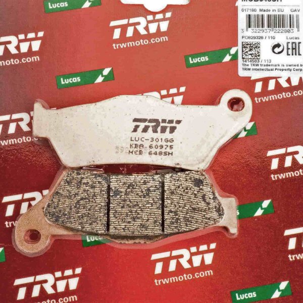 Rear Brake Pads Lucas TRW Sinter MCB648SH for Ducati Multistrada 950 Touring ABS (AA) 2017