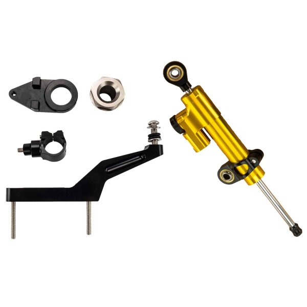 Steering Damper with Mounting Kit gold