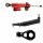 Steering Damper with Mounting Kit red