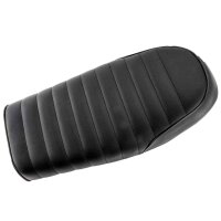 Scrambler Cafe Racer Seat Bench Saddle quilted pattern black