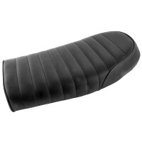 Scrambler Cafe Racer Seat Bench Saddle quilted pattern black