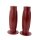 Handlebar Grips Retro Look Cafe Racer Style 2 red