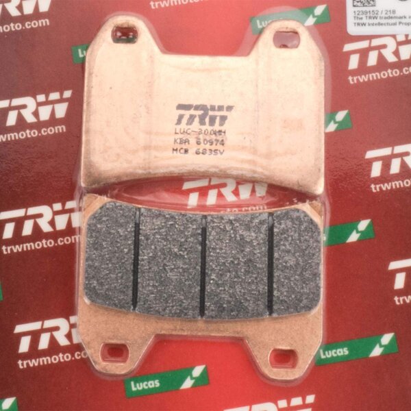Front Brake Pads Lucas TRW Sinter MCB737SV for Kawasaki Z 800 F Special Edition E-Version ABS ZR800F 2016