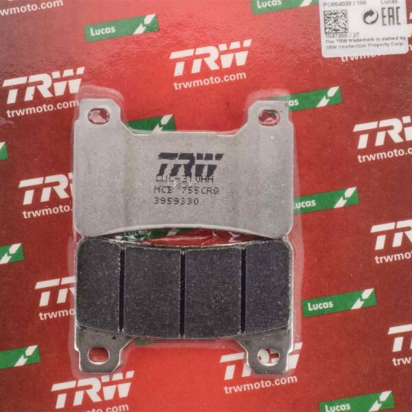 Racing Brake Pads front Lucas TRW Carbon MCB755CRQ for Honda VFR 800 F ABS RC79 2016