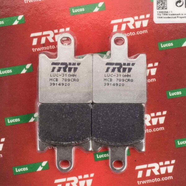 Racing Brake Pads front Lucas TRW Carbon MCB789CRQ for Kawasaki ZZR 1400 D ABS ZXT40C 2011