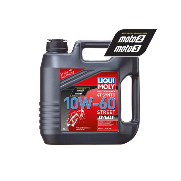 Motorcycle Oil Liqui Moly 10W-60 full Synthetic Street Race 4L