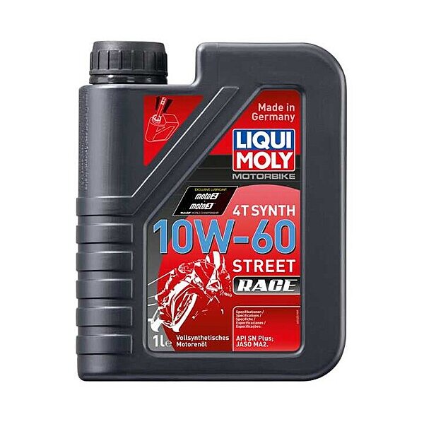 Motorcycle Oil Liqui Moly 10W-60 full Synthetic Street Race ... for Aprilia RS 660 Limited Edition KS 2022