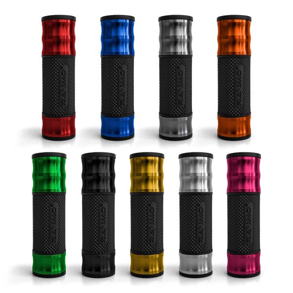 Raximo CNC Alu Handlebar Grips Set for 22mm Handlebar for Ducati Scrambler 800 Icon Dark 6K 2023