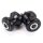 Black Bobbins Swingarm Spools 6 mm for Triumph Street Triple 765 R ABS HD04 2020