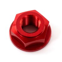 Aluminium Sprocket Nut 7075 M10 x 1,25  red for model: 