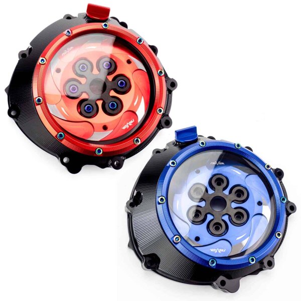 Aluminum CNC Clutch Cover with glass and upper clu for BMW HP4 1000 ABS (K10/K42) 2015