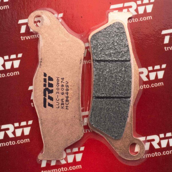 Front Brake Pads Lucas TRW Sinter MCB648SV for BMW G 450 X (E45X/K16) 2010