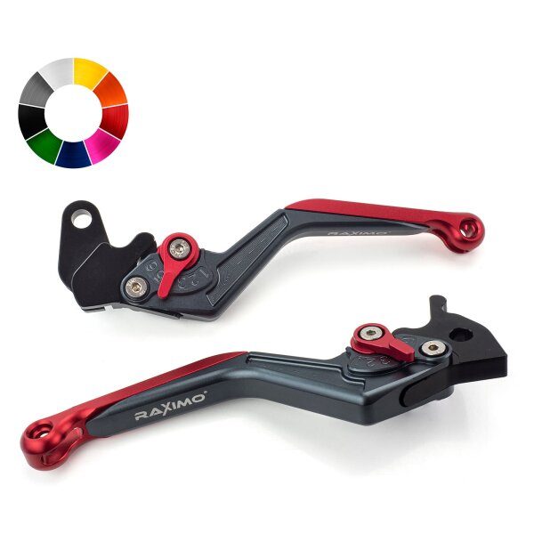 RAXIMO BCE Brake lever Clutch lever set long TÜV approved for Aprilia ETV 1200 VK Capo Nord 2016