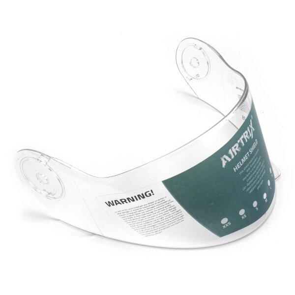 Clear replacement visor for flip-up helmet Airtrix Macig Star II