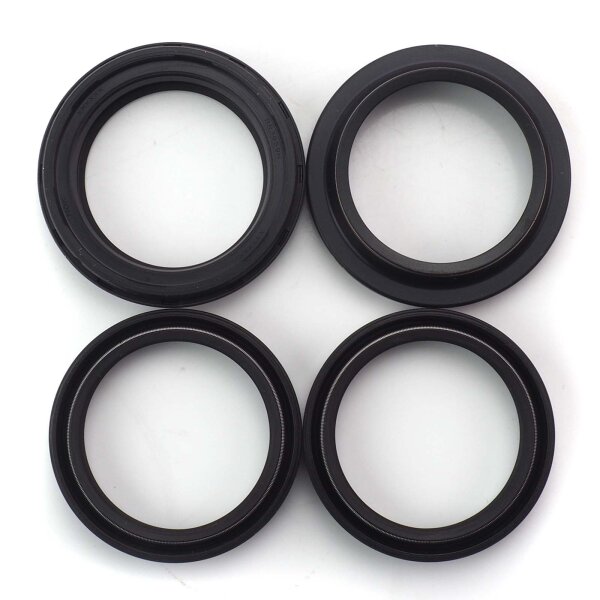 Fork seal ring set with dust cap 43 mmx 55,1mm x9, for Kawasaki ZZR 1400 D ABS ZXT40C 2011