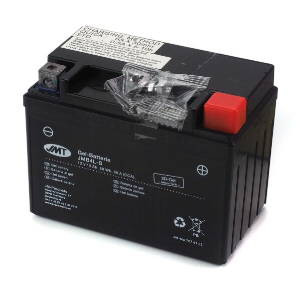 Gel Battery YB4L-B 5AG / JMB4L-B (5Ah) for Adly AT 50 PT2 1999-2001