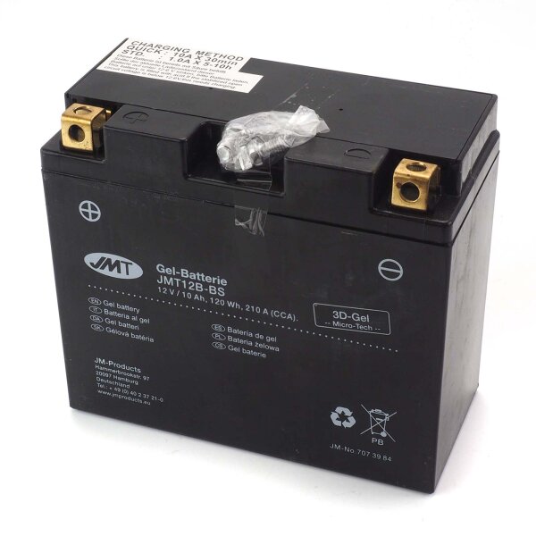 Gel Battery YT12B-BS / JMT12B-BS for Yamaha TDM 900 ABS RN18 2013