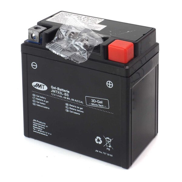 Gel Battery YTX5L-BS / JMTX5L-BS for Kymco Super9 50 AC 2000-2009