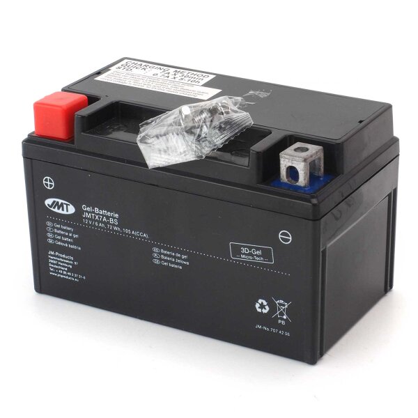 Gel Battery YTX7A-BS / JMTX7A-BS for Rex RS 450 50 2006-2014