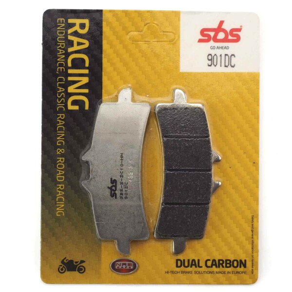 Racing brake pads front SBS Dual Carbon 901DC for Triumph Speed Triple 1050 RS ABS NN02 2021