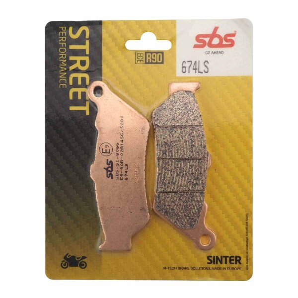 Rear brake pads sintered SBS 674LS for BMW R 1200 GS LC K50 2013-2017