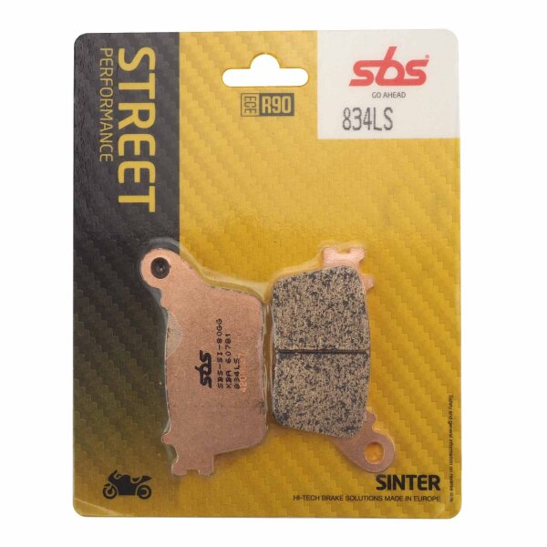 rear brake pads SBS Sinter 834LS for Honda CBR 1000 RR Fireblade SC59 2010