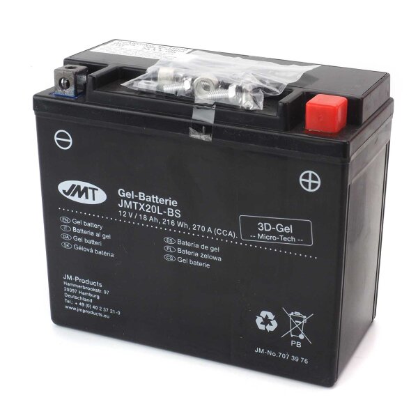 Gel Battery YTX20L-BS / JMTX20L-BS for Buell M2 1200 Cyclone EB1 1997-2002