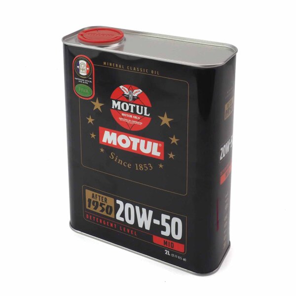 Engine oil 20W-50 4T 2 litres Motul for Yamaha FJ 1200 3CW 1988