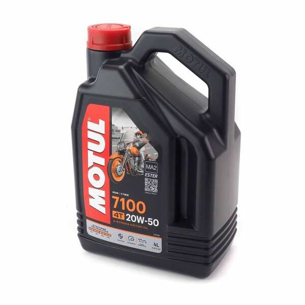 Engine oil 20W50 4T 4 litres Motul synthetic 7100 for Harley Davidson Dyna Wide Glide 88 FXDWG 2001