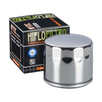 Chrome oil filter HIFLO HF172C for Model:  Harley Davidson Dyna Fat Bob 1340 FXEF 1985-1985