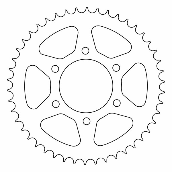 Rear sprocket steel 46 teeth for Kawasaki ER-6F 650 F ABS EX650E 2013