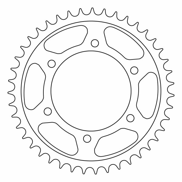 Rear sprocket steel 43 teeth for Suzuki GSX S 750 UQ WC52 2020