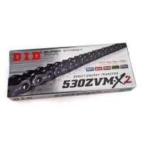 D.I.D X-ring chain 530ZVMX2/118 with rivet lock for Model:  Kawasaki ZZR 1400 H ABS ZXT40H 2019