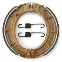 Brake shoes with springs grooved for Model:  Yamaha DT 250 MX 1R7 1977-1982