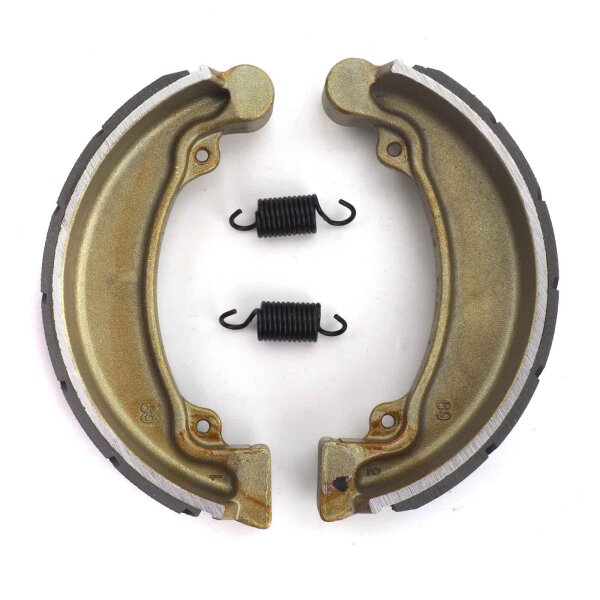 Brake shoes with springs grooved for Honda CM200 200 T MC01 1980-1984