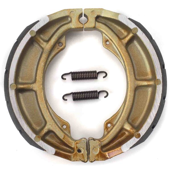 Brake shoes with spring grooved