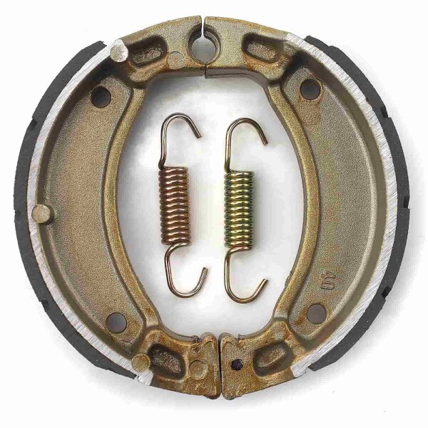 Brake shoes with springs grooved for Keeway F Act 25 City 2015-2016