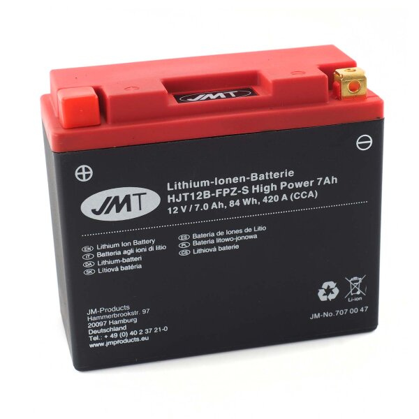 Lithium-Ion motorbike battery HJT12B-FPZ-S for Ducati Diavel 1200 Diesel ABS (GC/GD) 2018