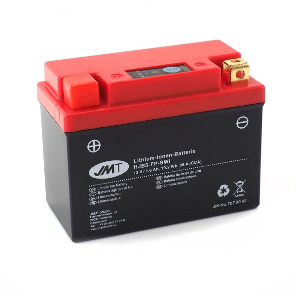 Lithium-Ion motorbike battery HJB5-FP for Yamaha MT 125 RE11 2014
