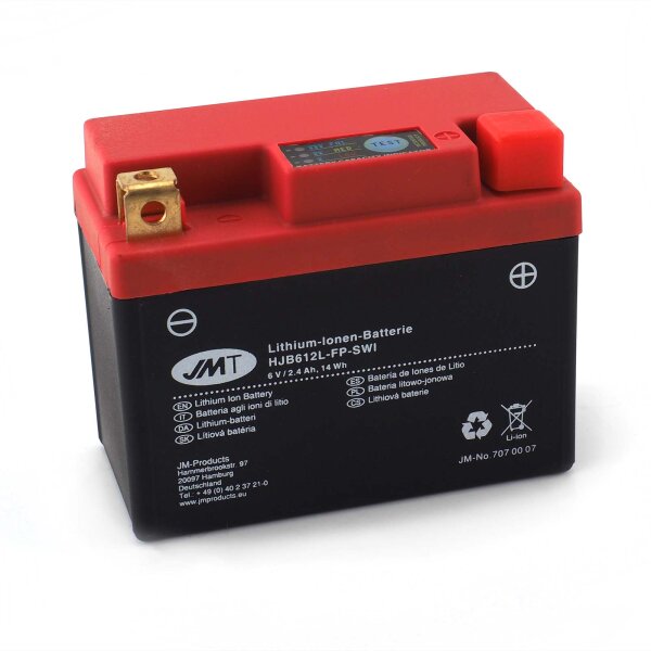 Lithium-Ion Motorcycle Battery HJB612L-FP-SWI for Triumph Trophy 900 T300E 1993-1996