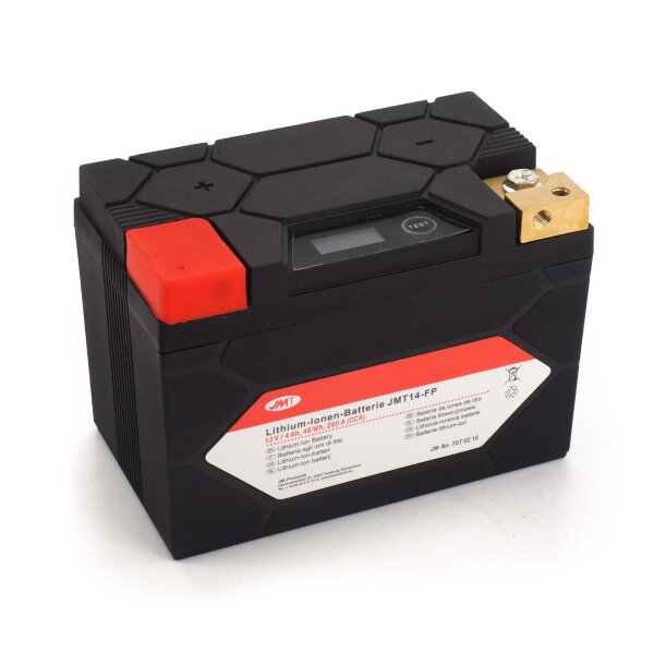 Lithium-Ion Motorcycle Battery JMT14-FP for Honda NSS 250 Jazz ES-ABS 2008-2010