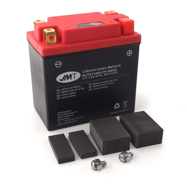 Lithium-Ion motorbike battery HJTX14AH-FP for Honda CBR 1000 F Dual-CBS SC24 1998