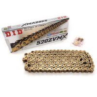 D.I.D X-ring chain G&amp;G 520ZVMX/112 with rivet lock for Model:  Kawasaki ZX-6R 636 F ABS ZX636E 2016